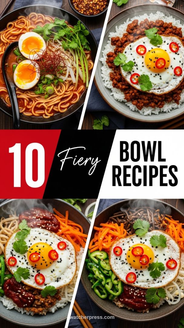 The Ultimate Collection of Spicy Ramen and Bibimbap-Inspired Dinner Bowls