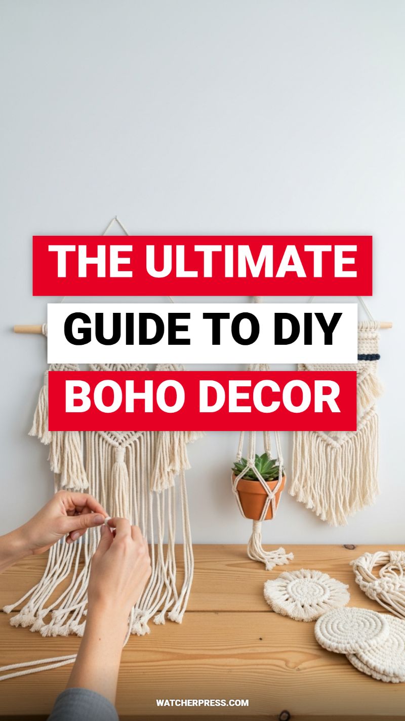 THE ULTIMATE GUIDE TO DIY BOHO DECOR
