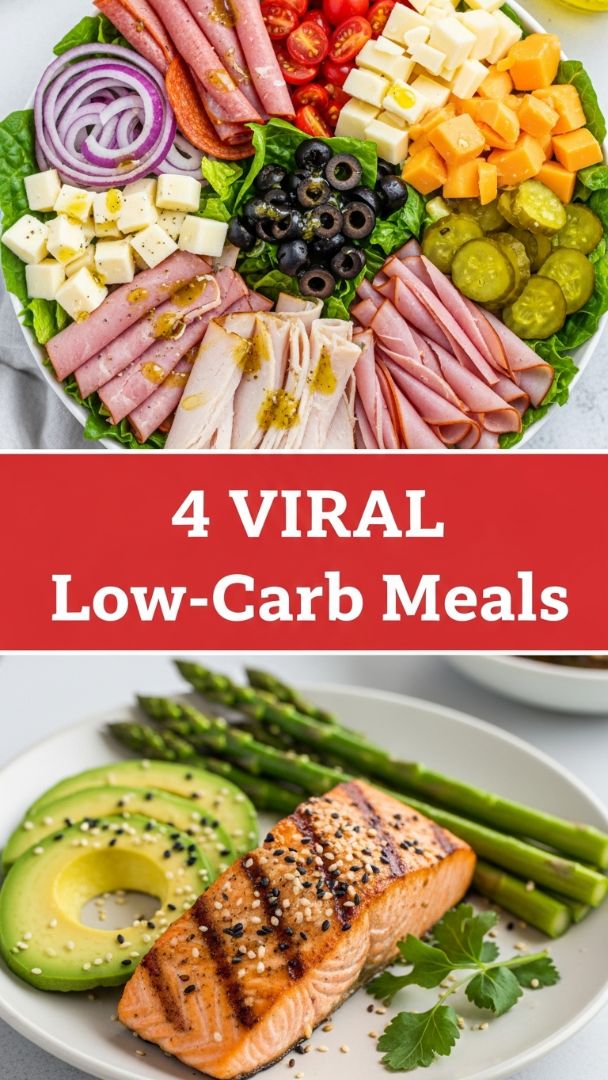 The Ultimate Low-Carb Power Platter and Grilled Salmon Bowl Duo