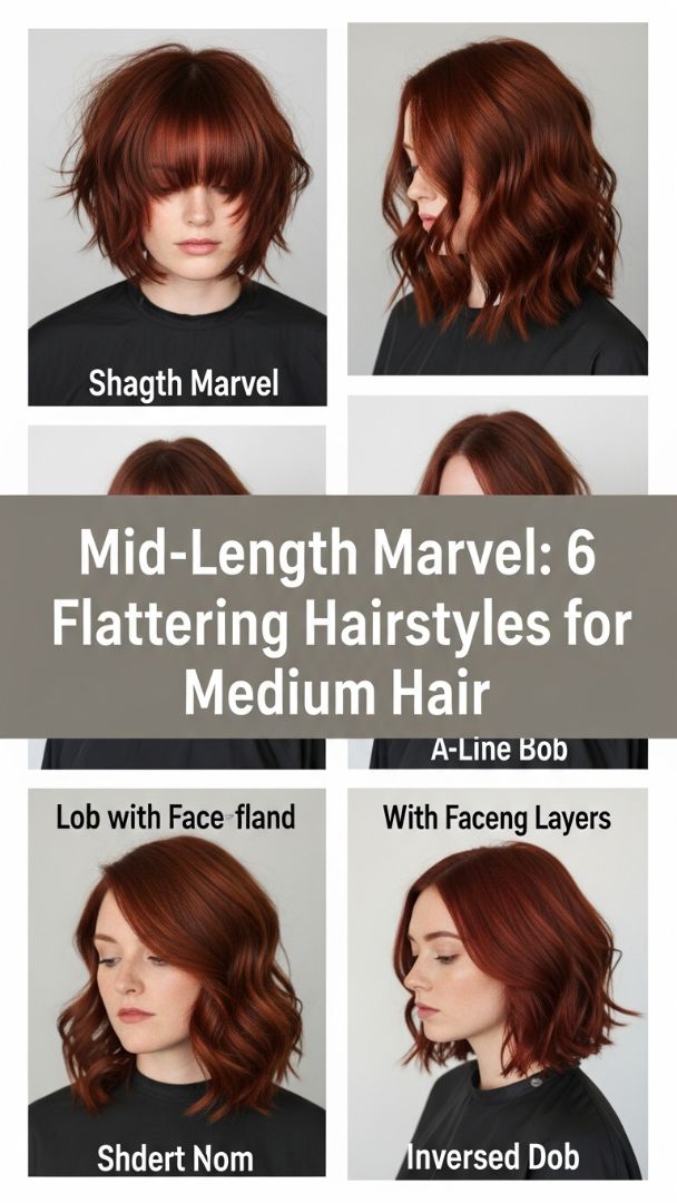 The Versatile Medium-Length Collection: Lobs, Bobs, and Shags for Instant Fullness