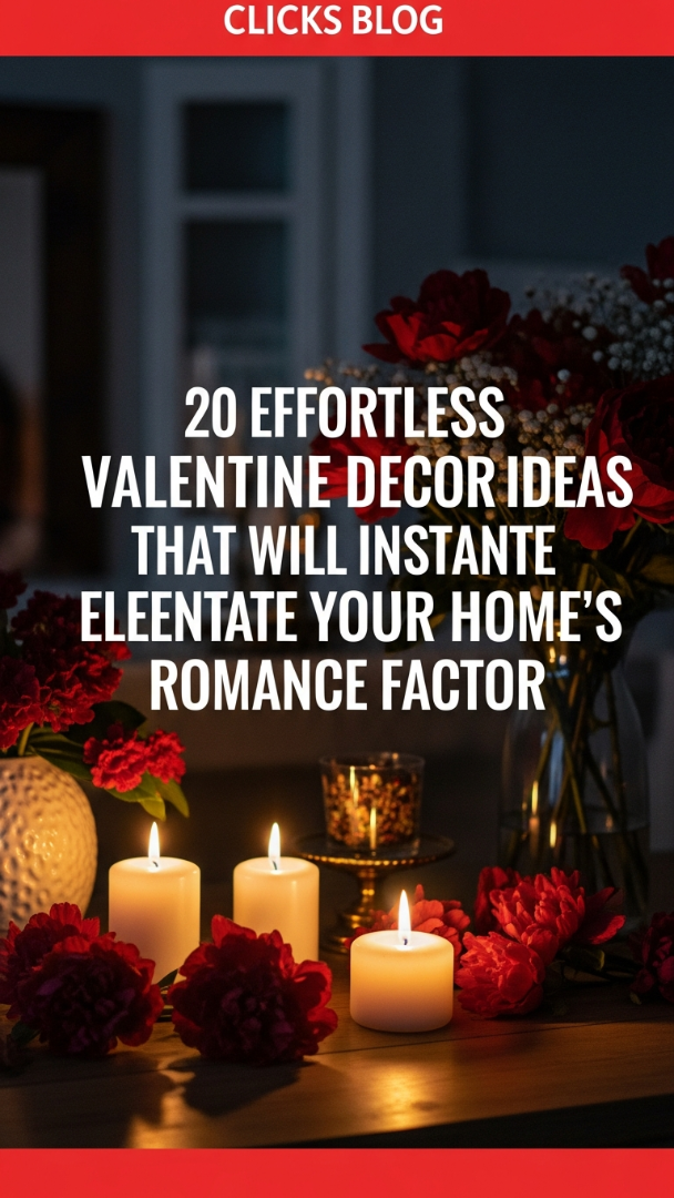 20 Effortless Valentine Decor Ideas That Will Instantly Elevate Your Home's Romance Factor