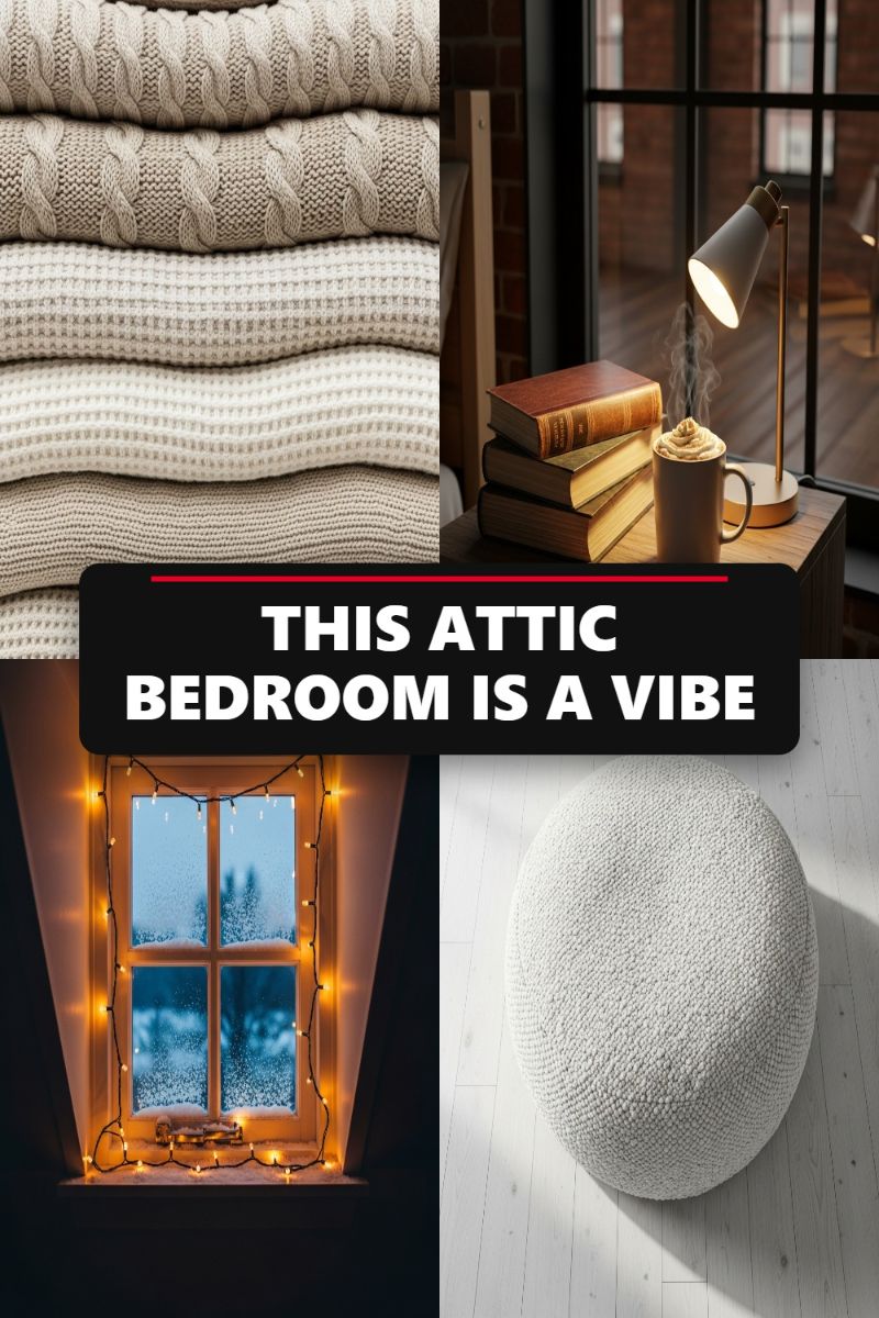THIS ATTIC BEDROOM IS A VIBE
