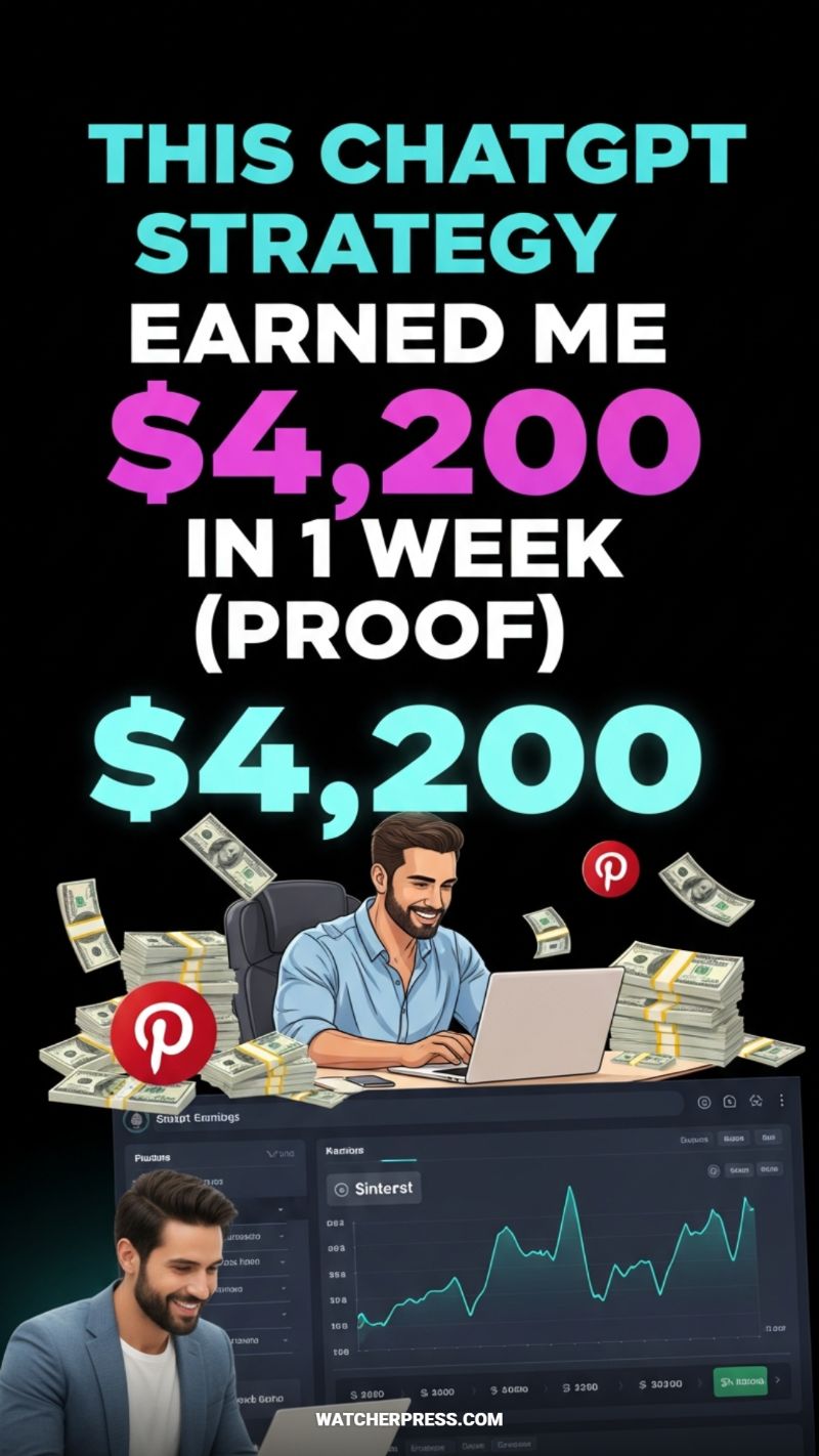 This ChatGPT Strategy Earned Me $4,200 in 1 Week (Proof)