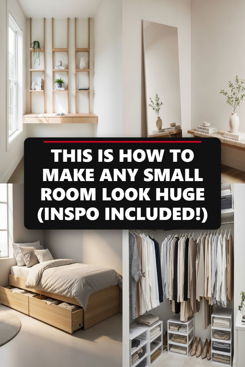 THIS IS HOW TO MAKE ANY SMALL ROOM LOOK HUGE (INSPO INCLUDED!)