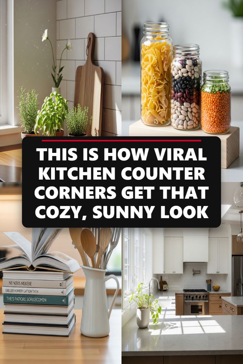 THIS IS HOW VIRAL KITCHEN COUNTER CORNERS GET THAT COZY, SUNNY LOOK