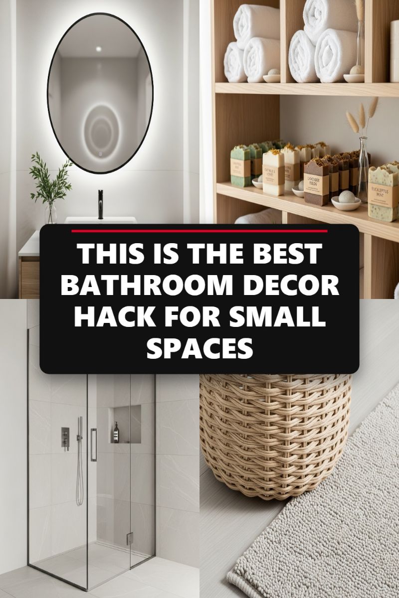 THIS IS THE BEST BATHROOM DECOR HACK FOR SMALL SPACES