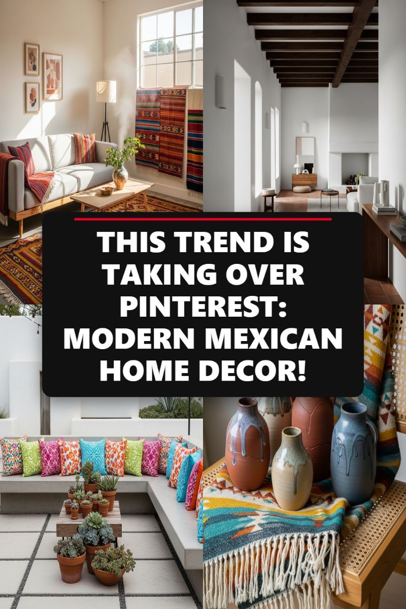THIS TREND IS TAKING OVER PINTEREST: MODERN MEXICAN HOME DECOR!