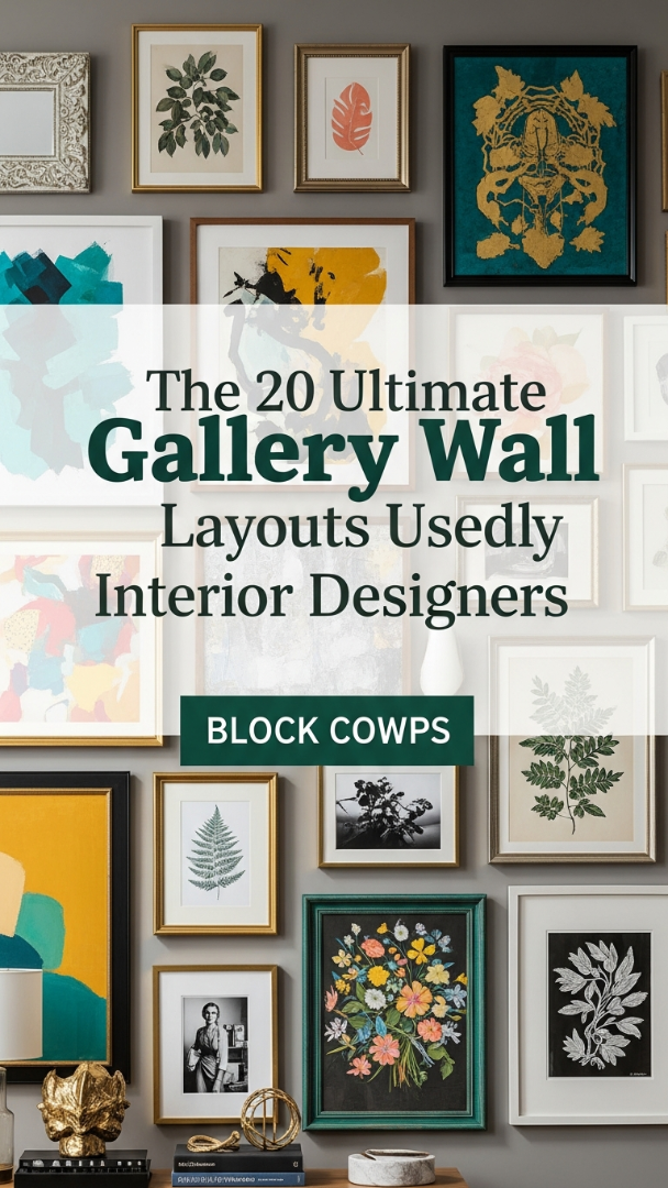 The 20 Ultimate Gallery Wall Layouts Used by Interior Designers