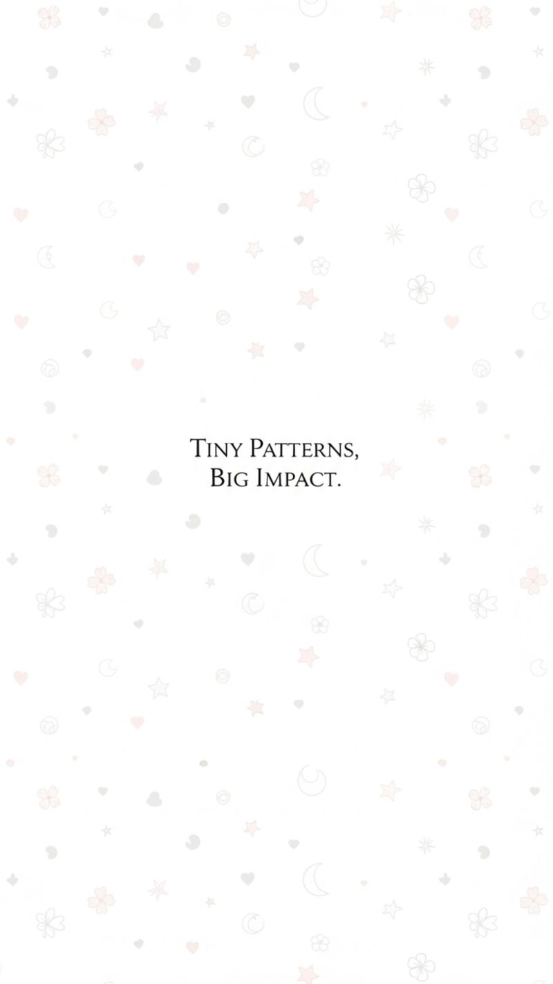 Tiny Patterns, Big Impact: Subtle Elegance