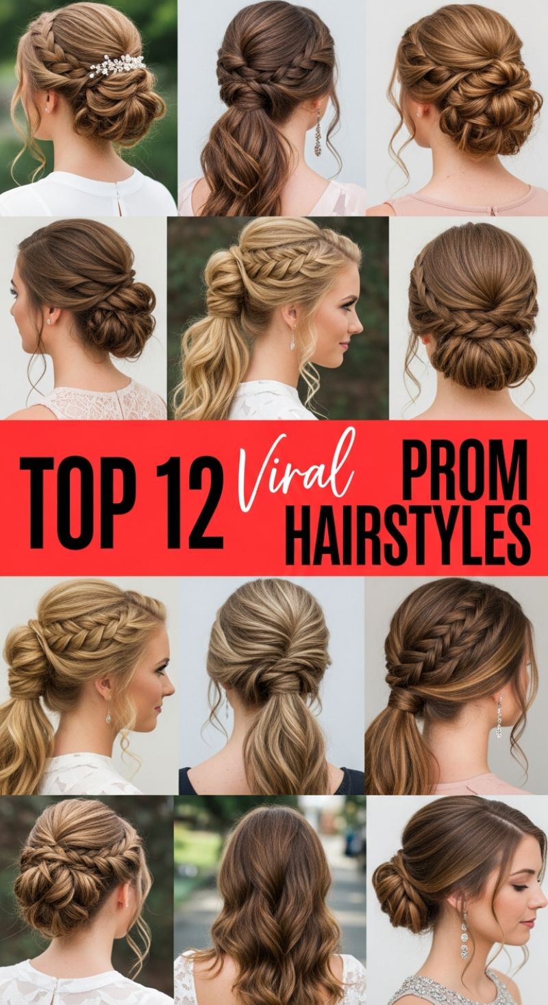 TOP 12 Viral PROM HAIRSTYLES