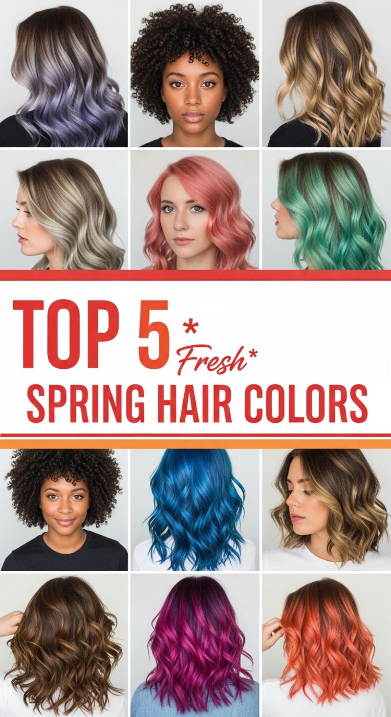 TOP 5 *Fresh* SPRING HAIR COLORS