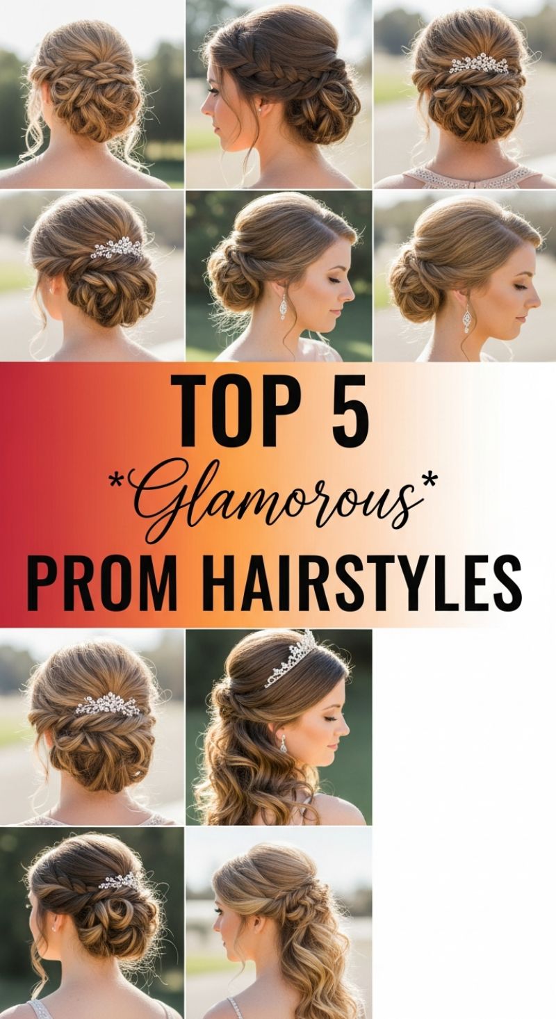 TOP 5 Glamorous PROM HAIRSTYLES