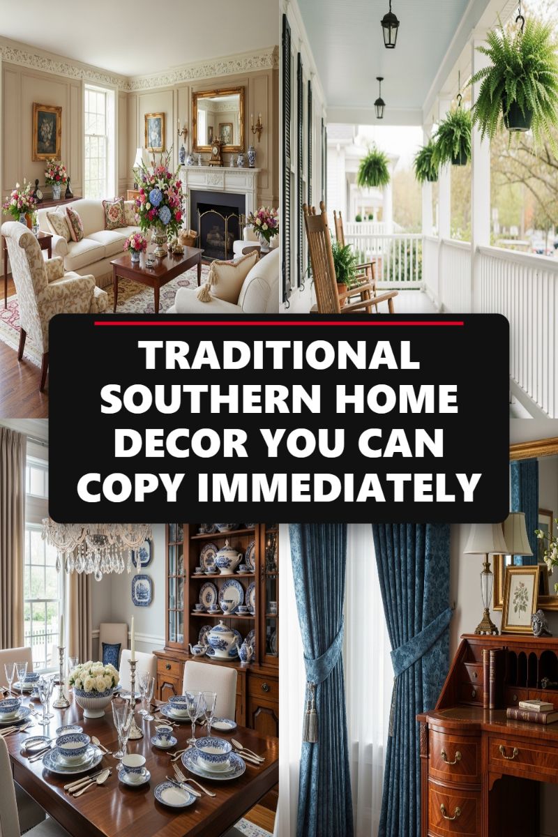 TRADITIONAL SOUTHERN HOME DECOR YOU CAN COPY IMMEDIATELY