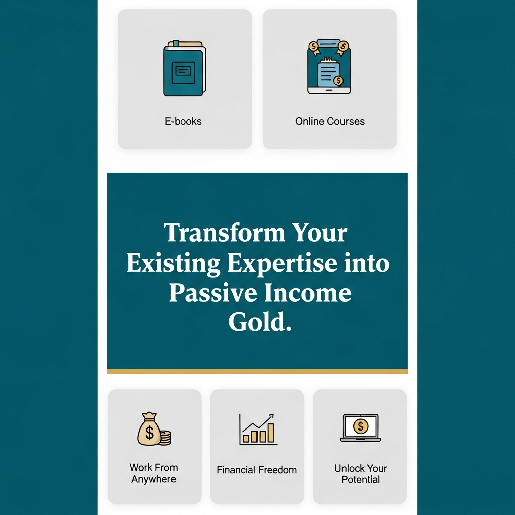 Transform Your Existing Expertise into Passive Income Gold.