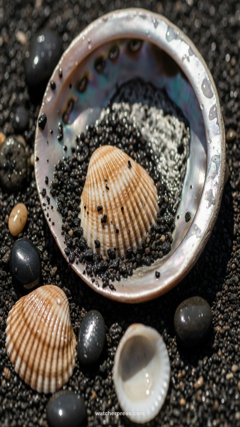 Treasures of the Shore: Shells and Volcanic Sands