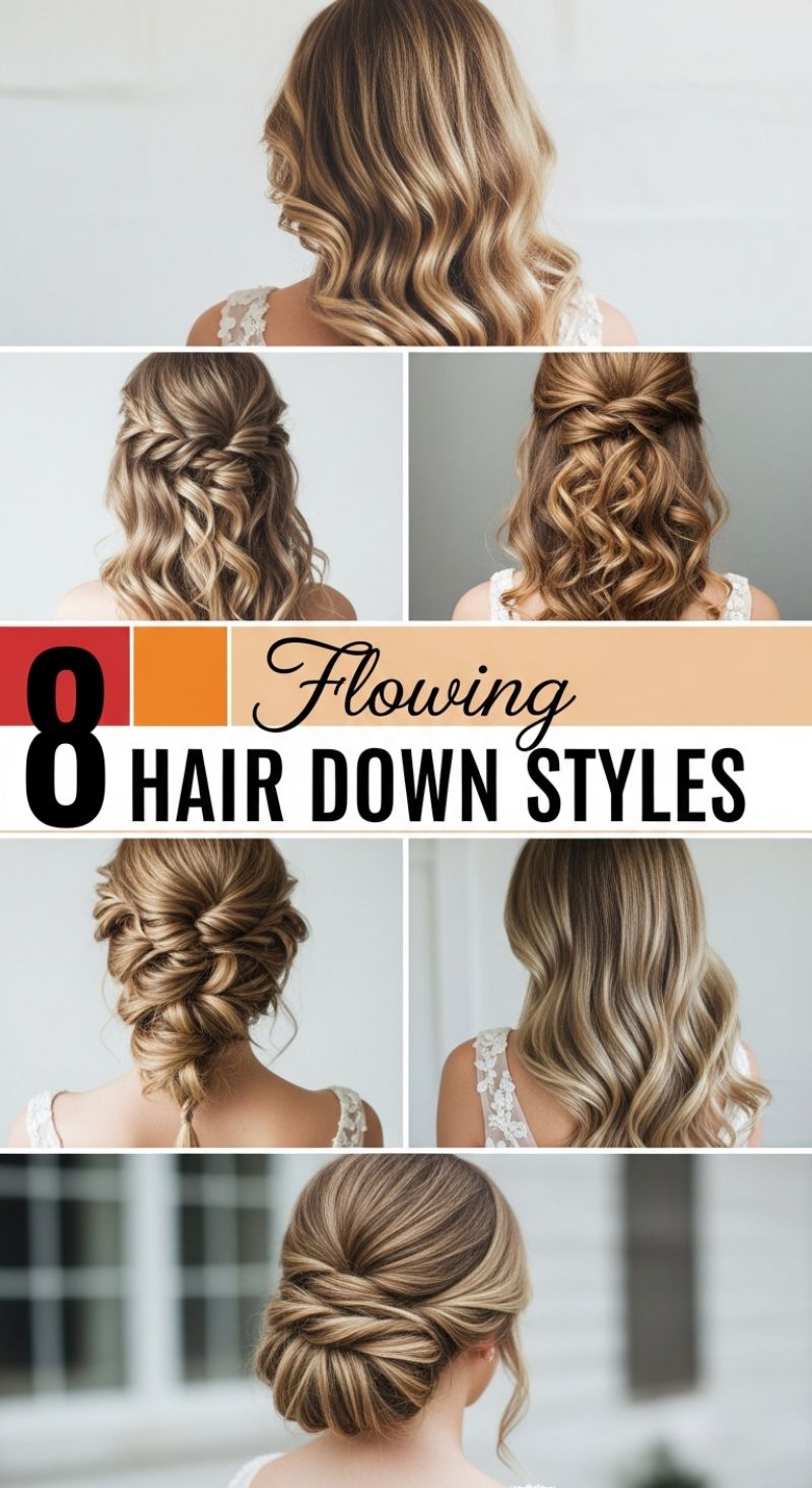 Trend 10: Flowing Hair Down Styles: Soft Waves and Texture