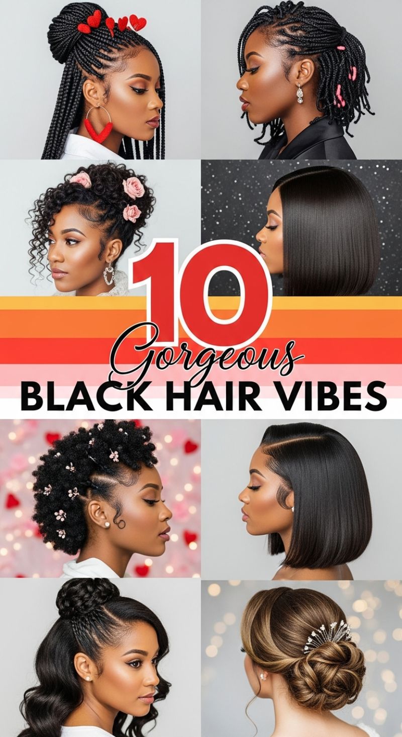 Trend 11: Gorgeous Black Hair Vibes: Sleek & Braided Art