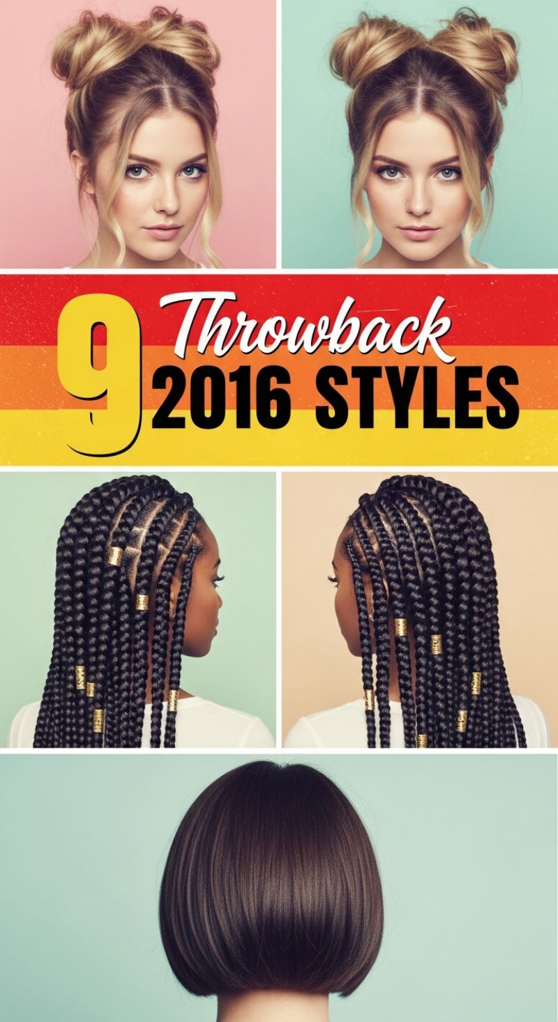 Trend 12: Throwback 2016 Styles: Space Buns & Decorated Braids