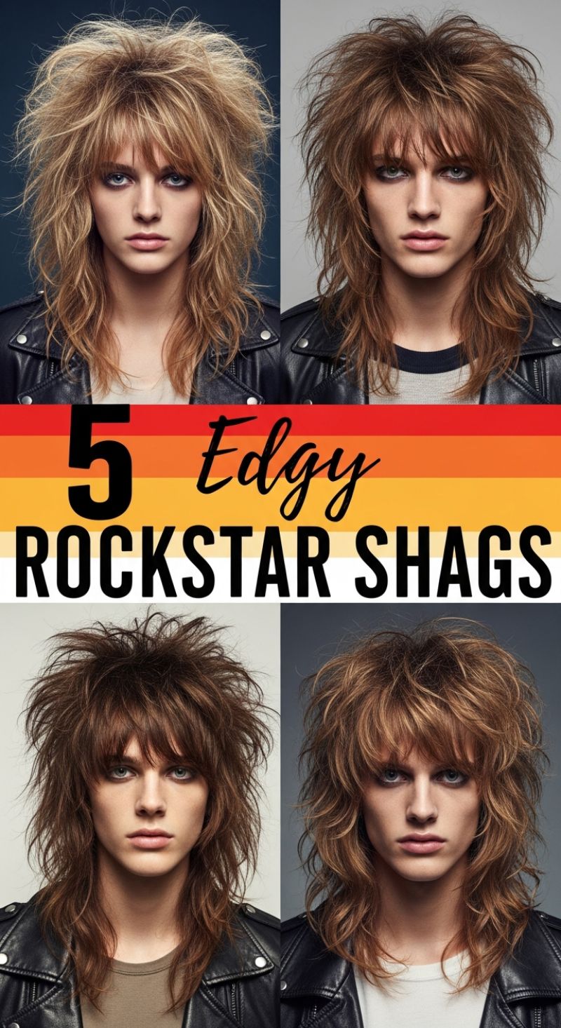 Trend 17: Edgy Rockstar Shags: Texture & Attitude