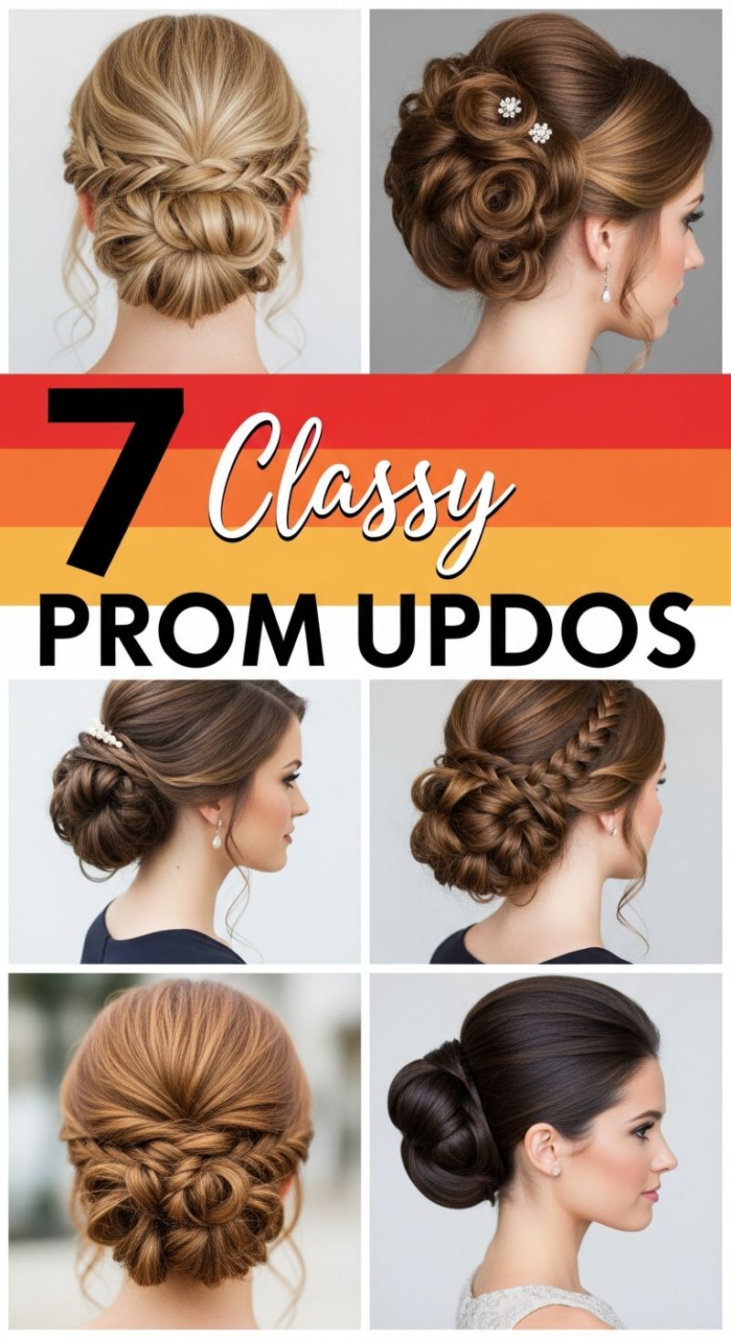 Trend 3: Classy Prom Updos: The Elegant Twisted Bun
