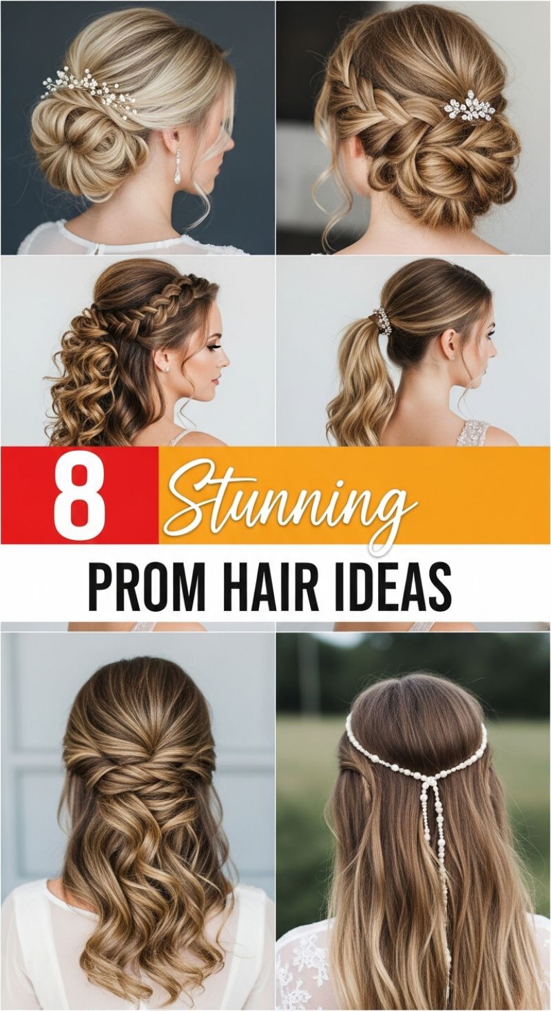 Trend 4: Stunning Prom Half-Up/Half-Down Looks