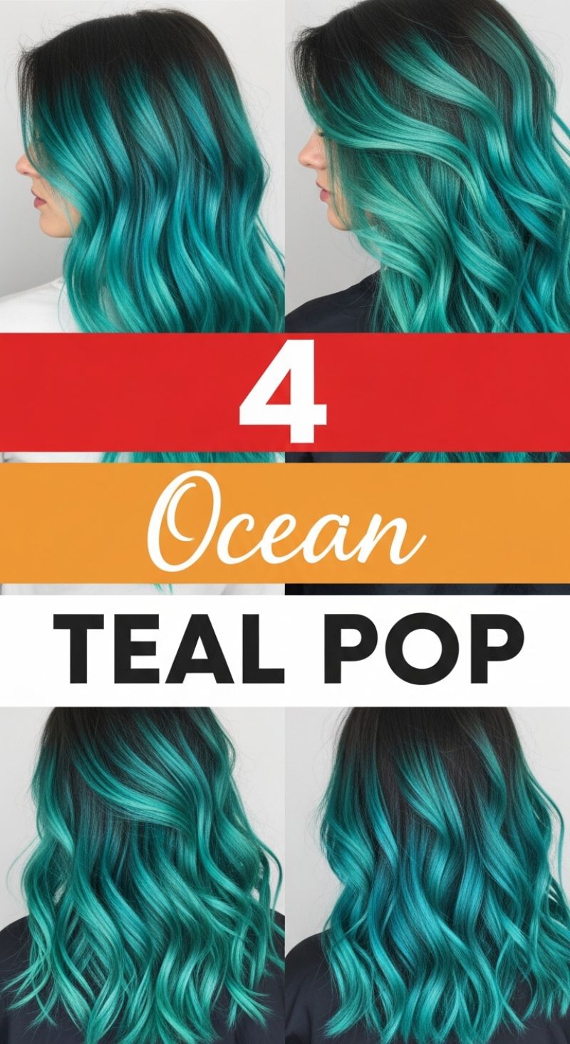 Trend 8: Ocean Teal Pop: Mermaid Waves