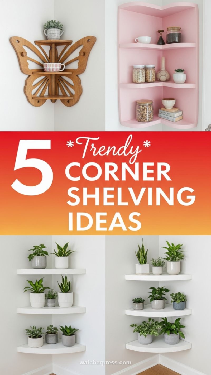 Trendy Corner Shelving Ideas: Architectural Statements