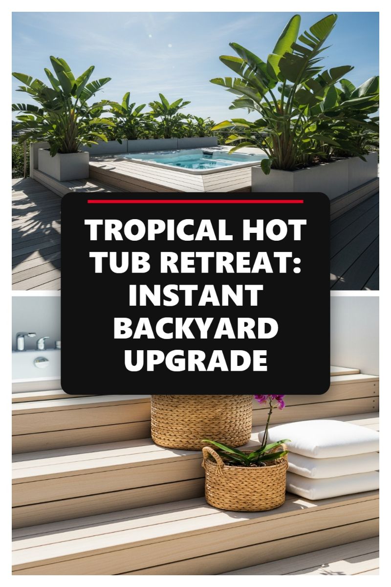 TROPICAL HOT TUB RETREAT: INSTANT BACKYARD UPGRADE