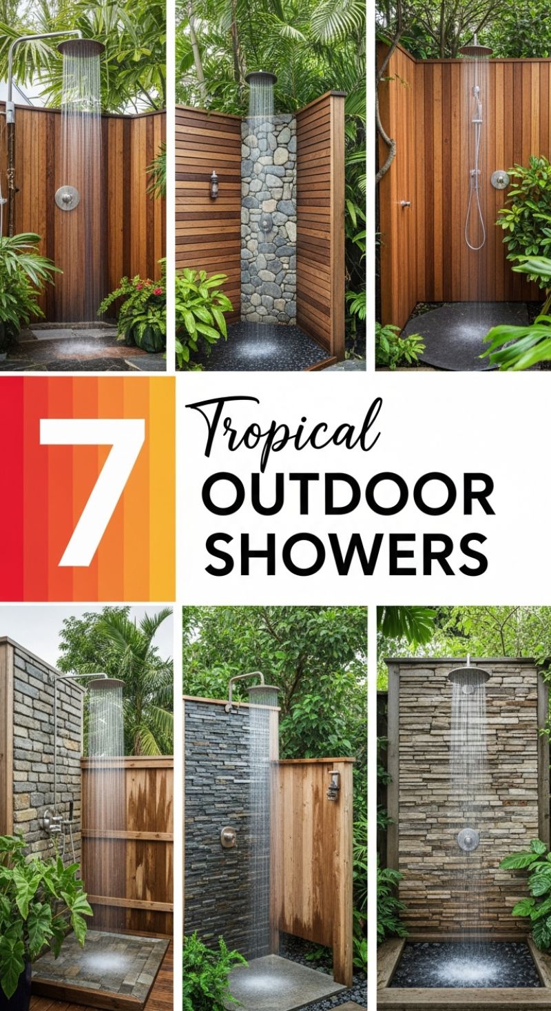 Tropical Outdoor Showers: A Spa-Worthy Home Upgrade