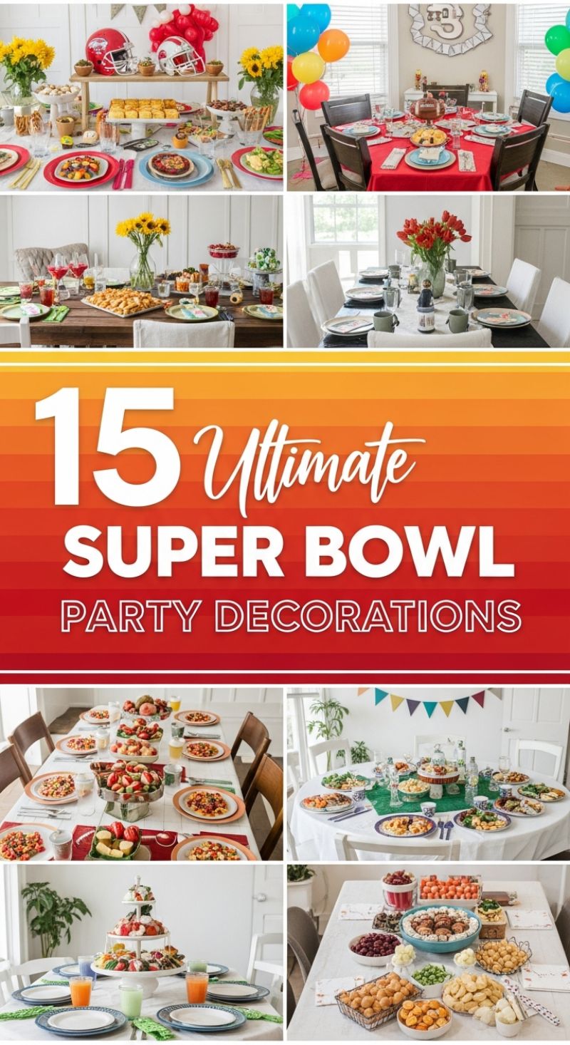Ultimate Super Bowl Party Decorations: Creating a Game Day Feastscape