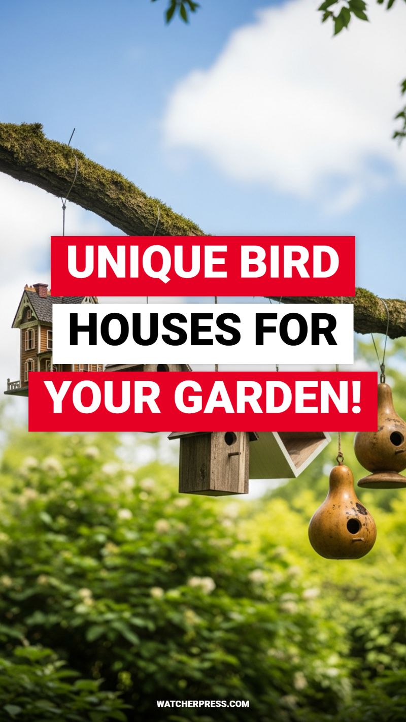 UNIQUE BIRD HOUSES FOR YOUR GARDEN!