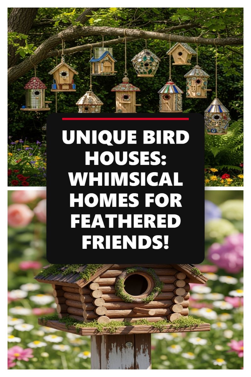 UNIQUE BIRD HOUSES: WHIMSICAL HOMES FOR FEATHERED FRIENDS!