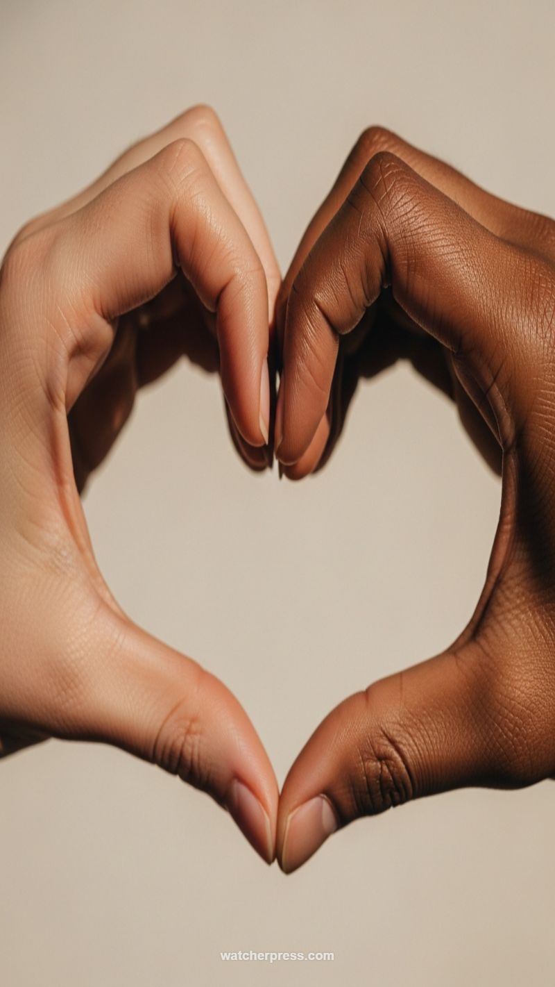 United in Love: The Universal Heart Gesture