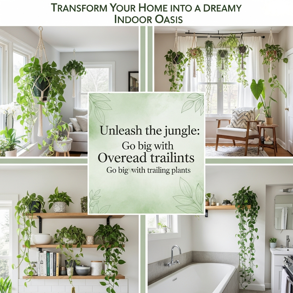 Unleash the jungle: Go big with overhead trailing plants