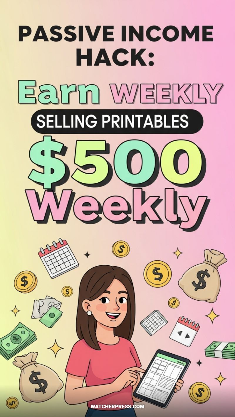 Unlock Weekly Passive Income by Selling Printables Online