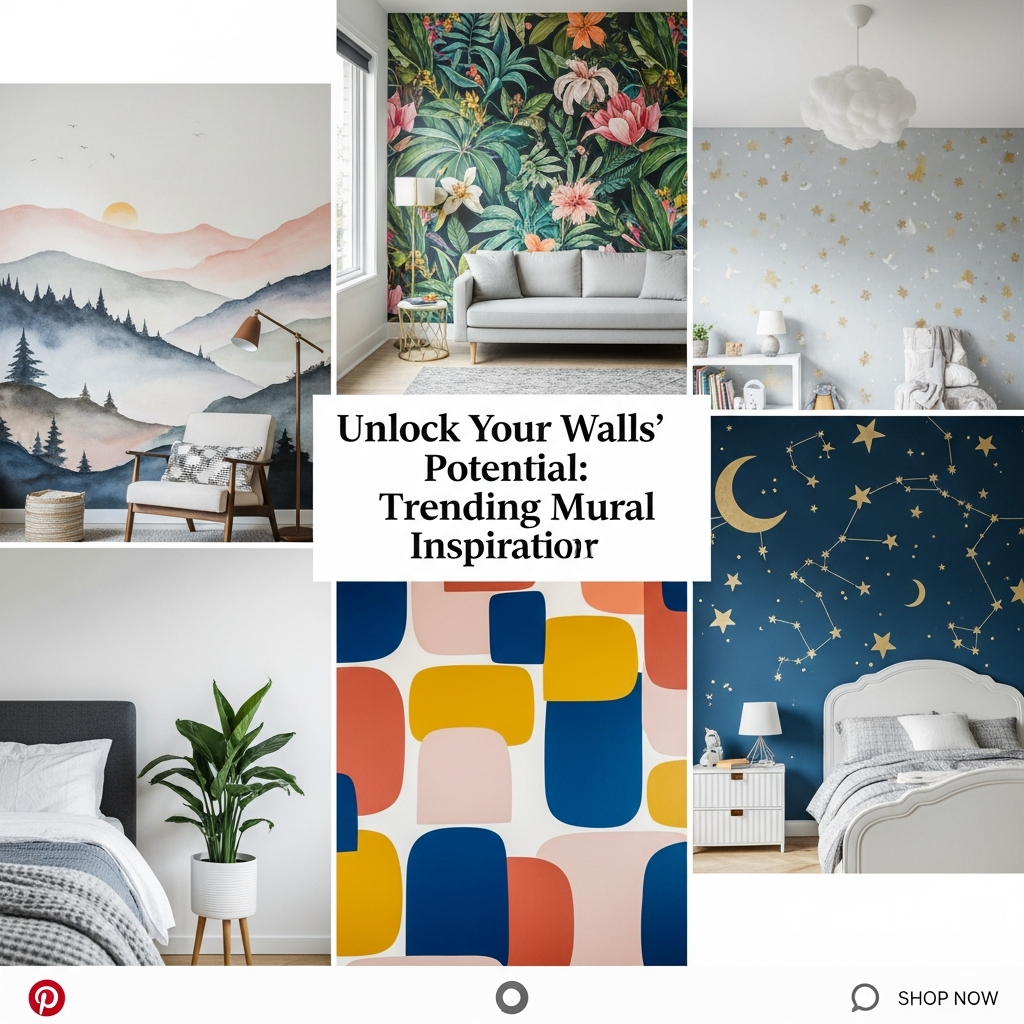 Unlock Your Walls' Potential: Trending Mural Decor