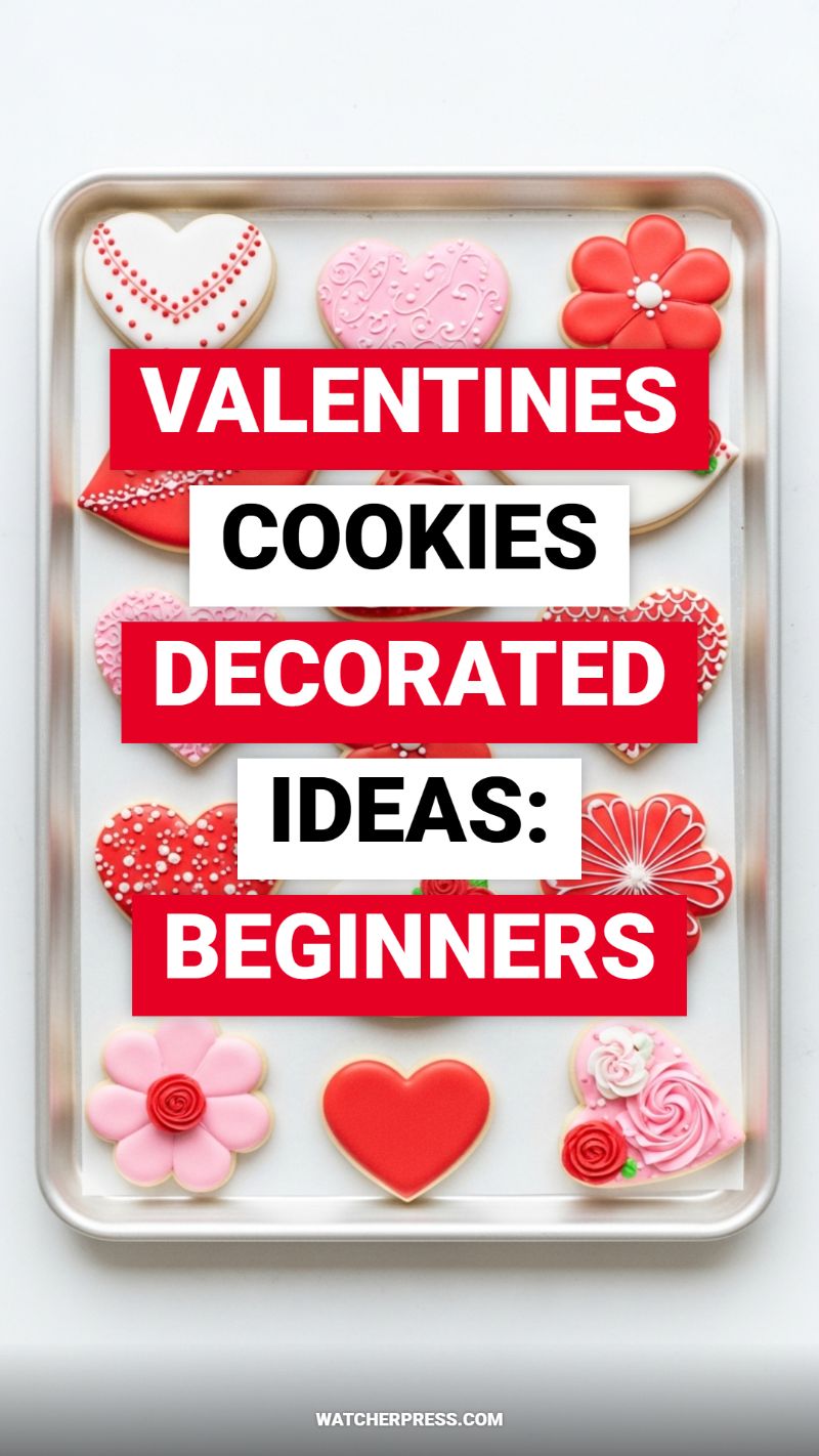 VALENTINES COOKIES DECORATED IDEAS: BEGINNERS