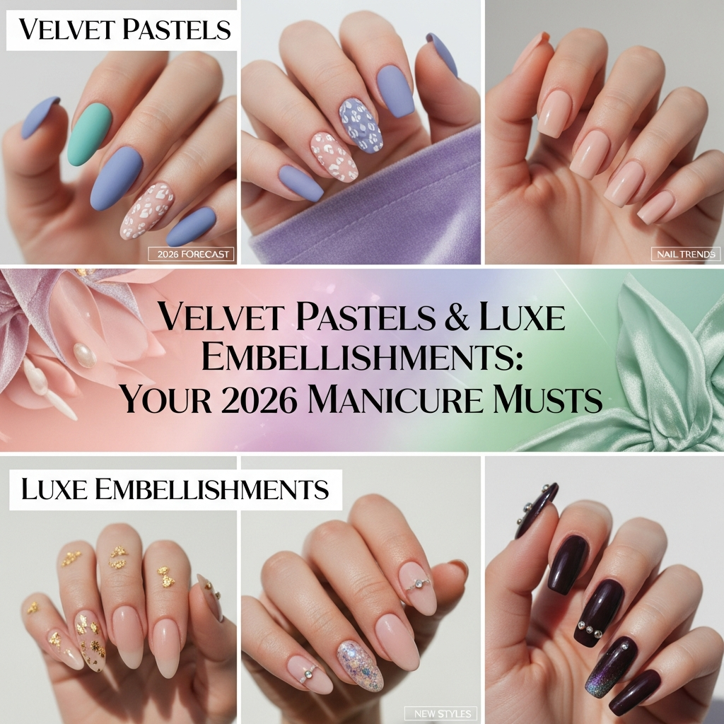 Velvet Pastels & Luxe Embellishments: Your 2026 Manicure Musts