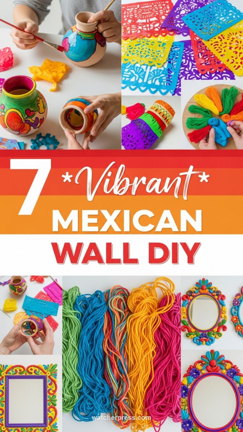 Vibrant Mexican Wall DIY: Handcrafted Folk Art