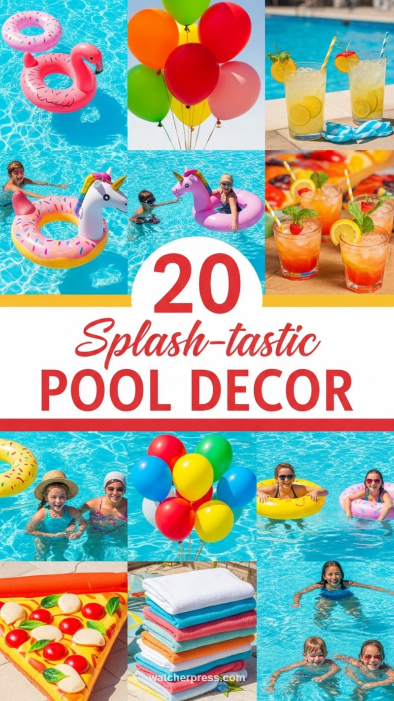 Vibrant Poolside Cocktail & Float Party