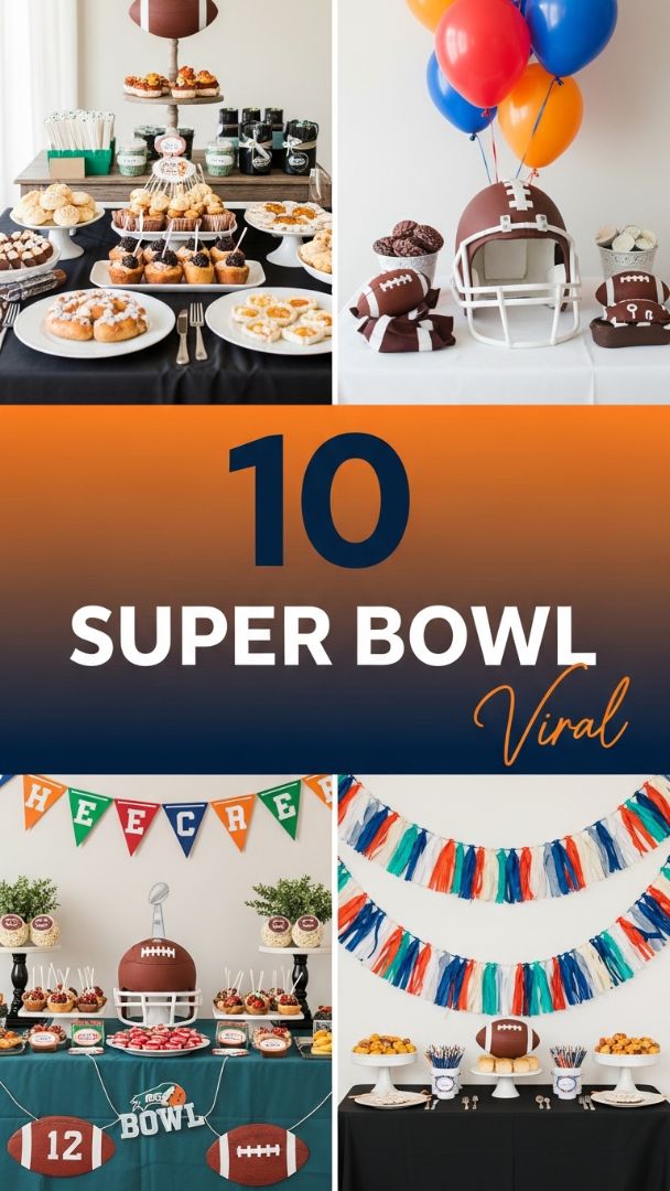 Viral Game Day Decor: Ten Touchdown-Worthy Super Bowl Party Ideas