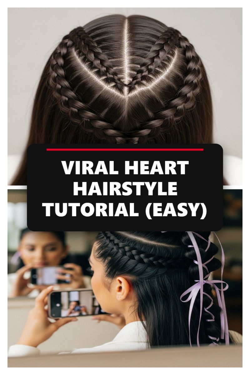 VIRAL HEART HAIRSTYLE TUTORIAL (EASY)