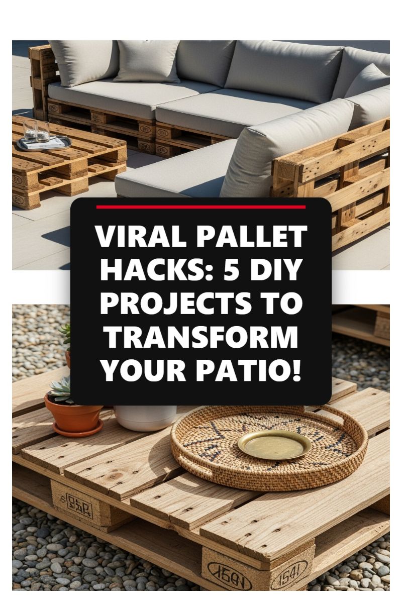 VIRAL PALLET HACKS: 5 DIY PROJECTS TO TRANSFORM YOUR PATIO!