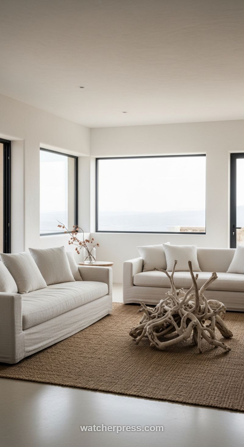 Weaving Natural Textures with Sculptural Driftwood