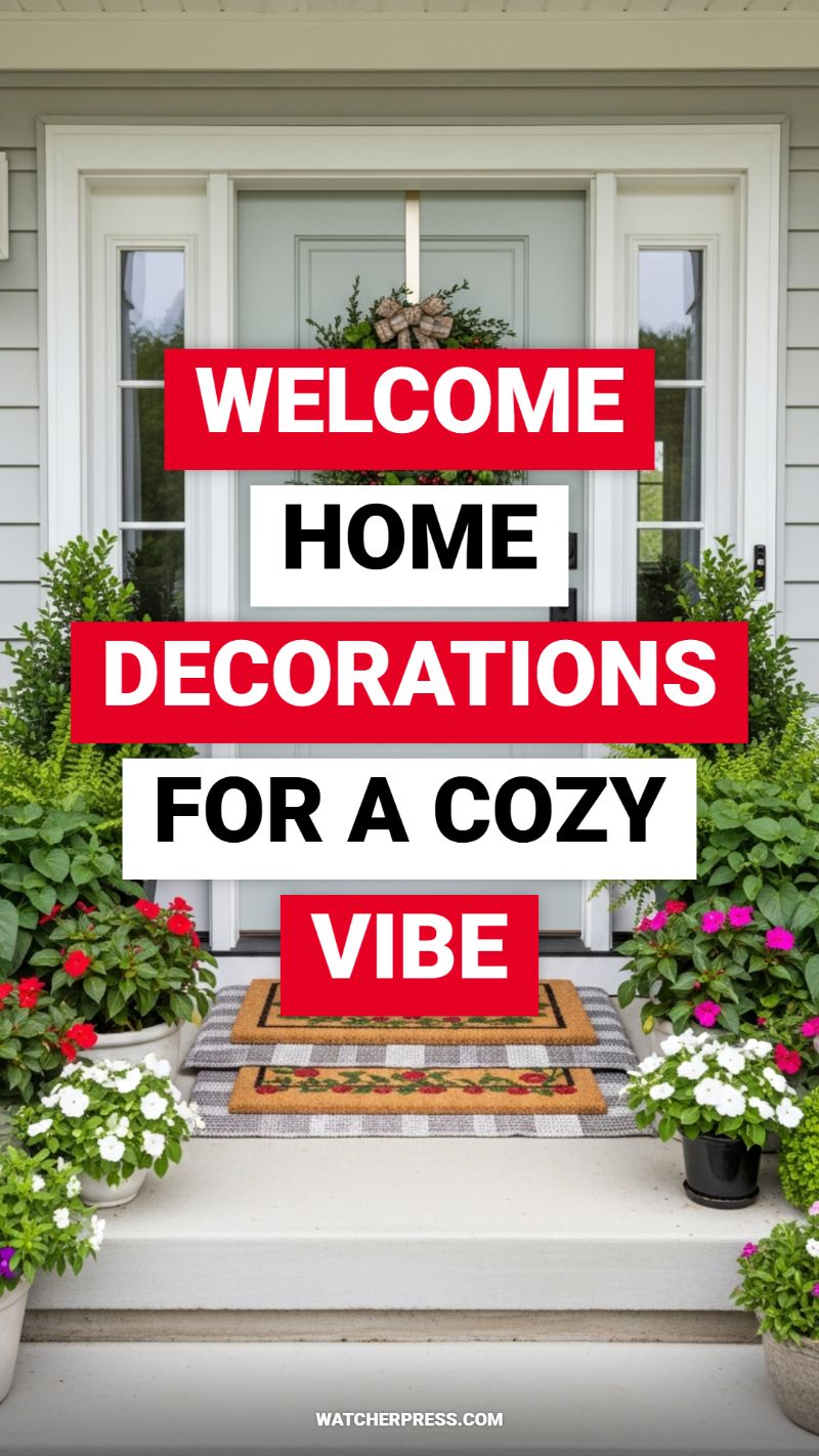 WELCOME HOME DECORATIONS FOR A COZY VIBE
