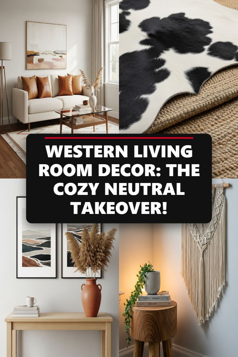 WESTERN LIVING ROOM DECOR: THE COZY NEUTRAL TAKEOVER!