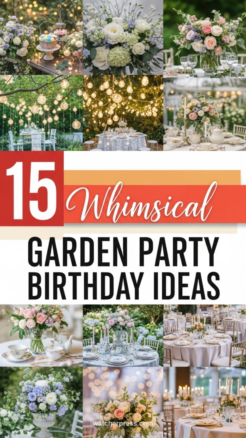 Whimsical Enchanted Garden Birthday Soiree