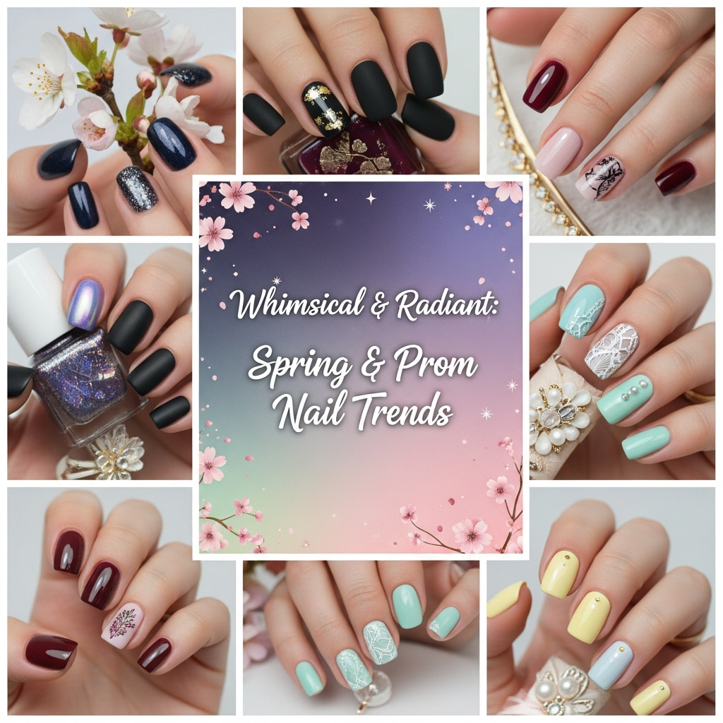 Whimsical & Radiant: Spring & Prom Nail Trends