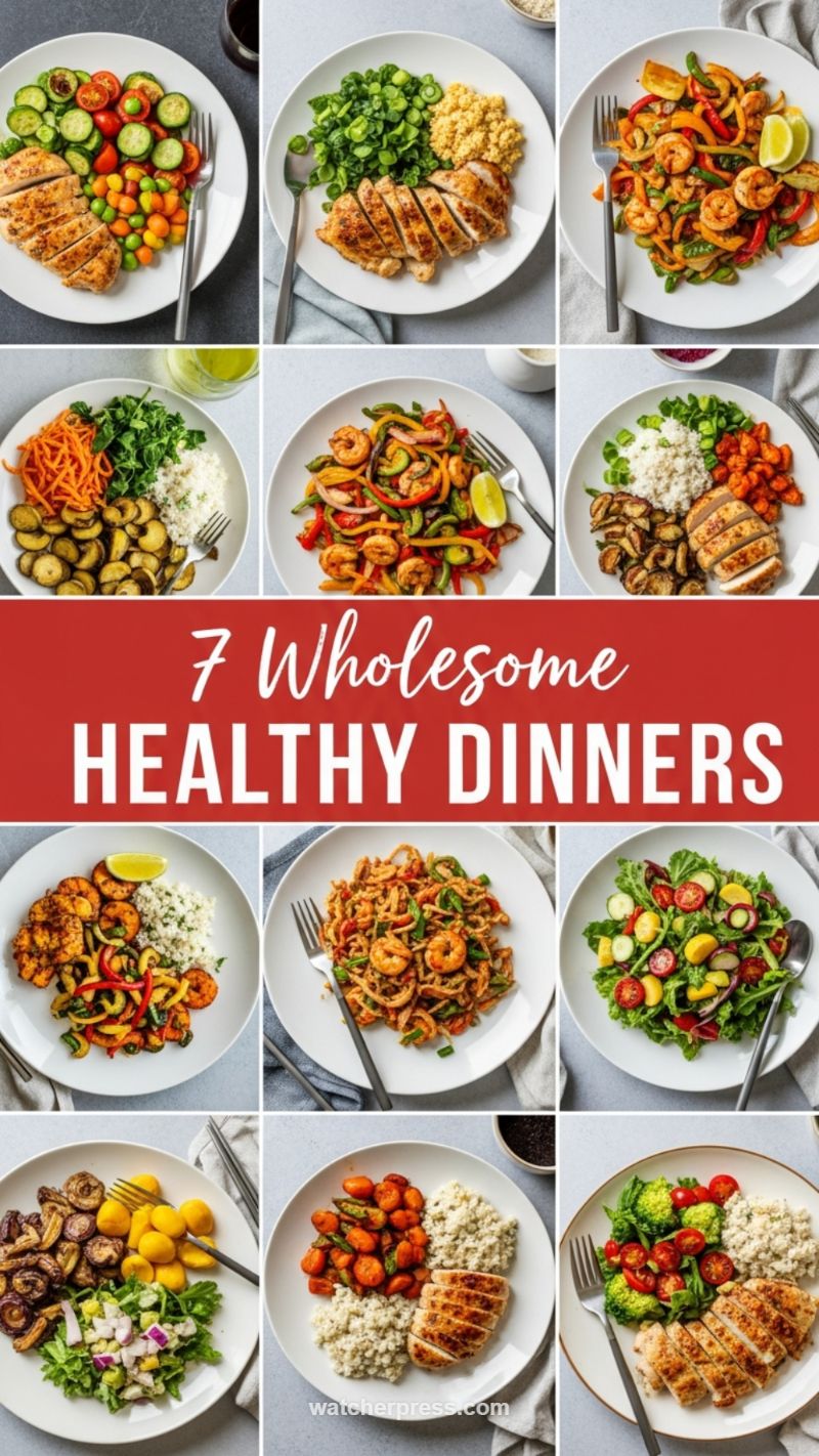 Wholesome & Healthy Dinners: Grilled Chicken, Shrimp Stir-fry & Fresh Salads