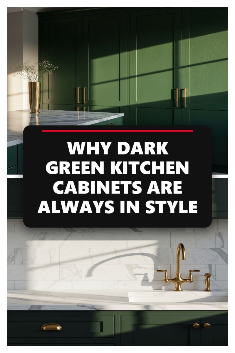 WHY DARK GREEN KITCHEN CABINETS ARE ALWAYS IN STYLE